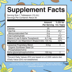 MaryRuth Organics Magnesium Liposomal spoon-dispense shown for easy daily dosing.