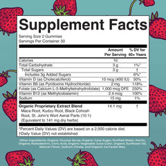 MaryRuth Organics Menopause Gummies serving suggestion for up to two gummies daily to support menopausal balance.