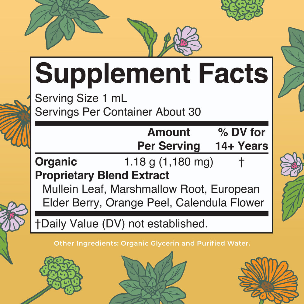 MaryRuth Organics mullein leaf close-up shows soothing herbal notes for dry-air days