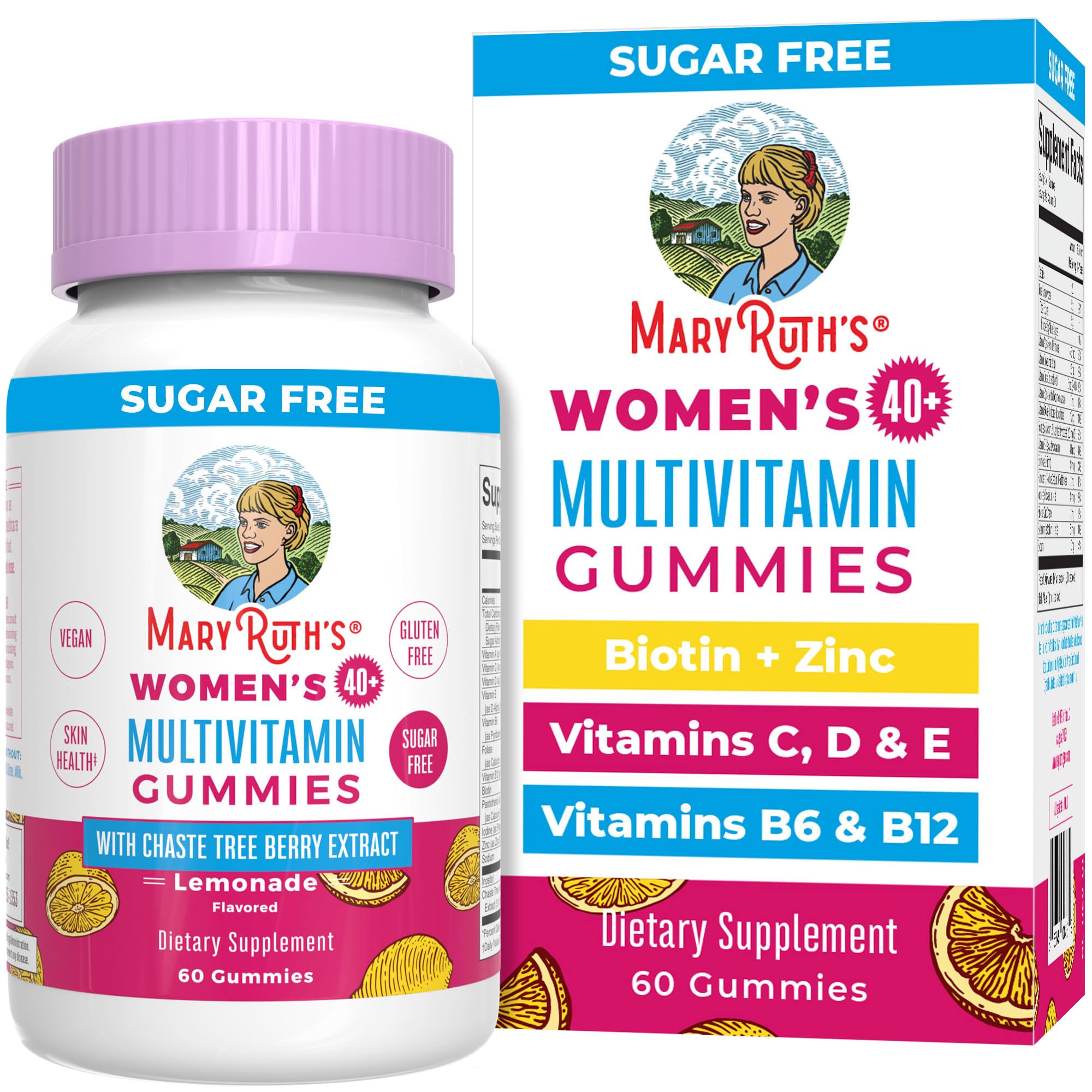 MaryRuth Organics multivitamin bottle close-up for daily wellness.