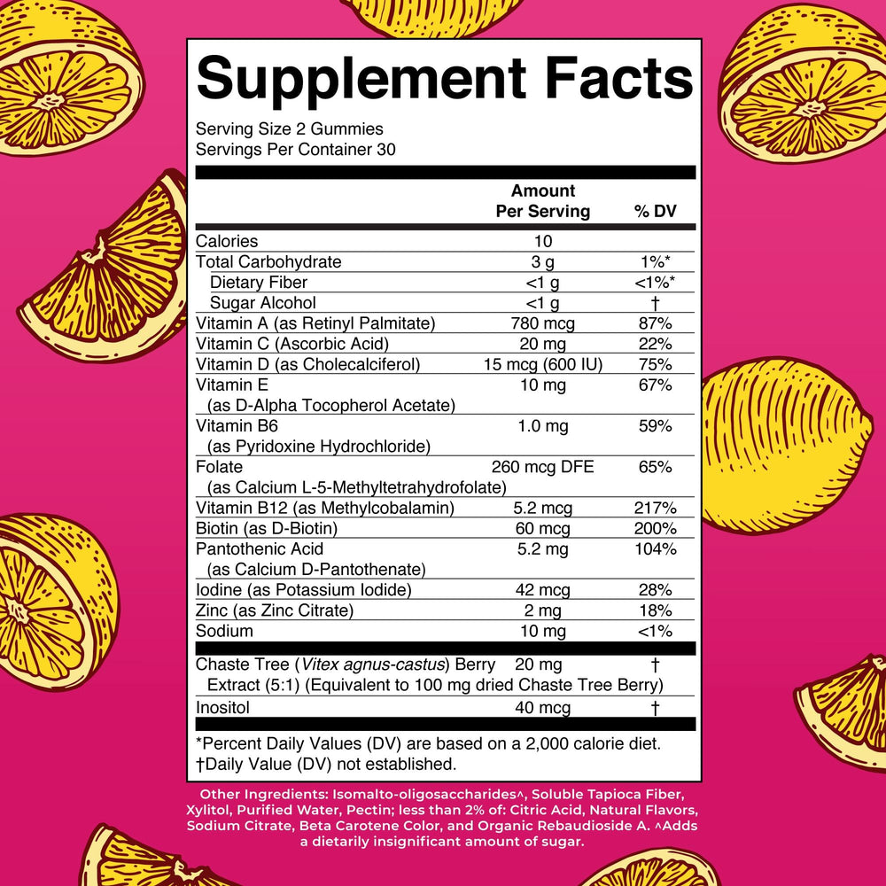 MaryRuth Organics gummies close-up ideal for easy daily intake.