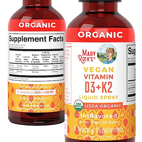 MaryRuth Organics vegan, dairy-free, and gluten-free certification label.