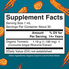 MaryRuth Organics turmeric liquid drops with precise pipette for controlled dosing
