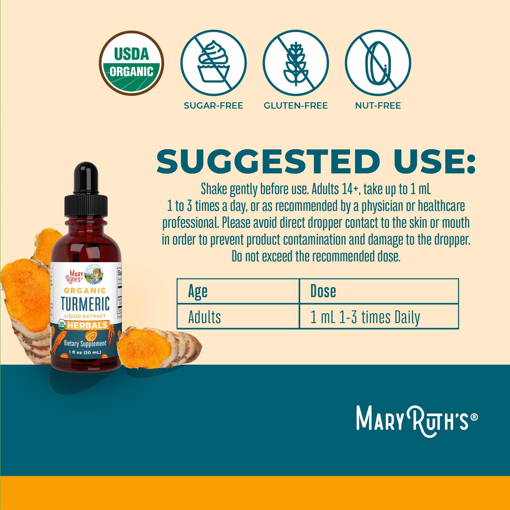 MaryRuth Organics serving-size 1 mL dose for convenient intake