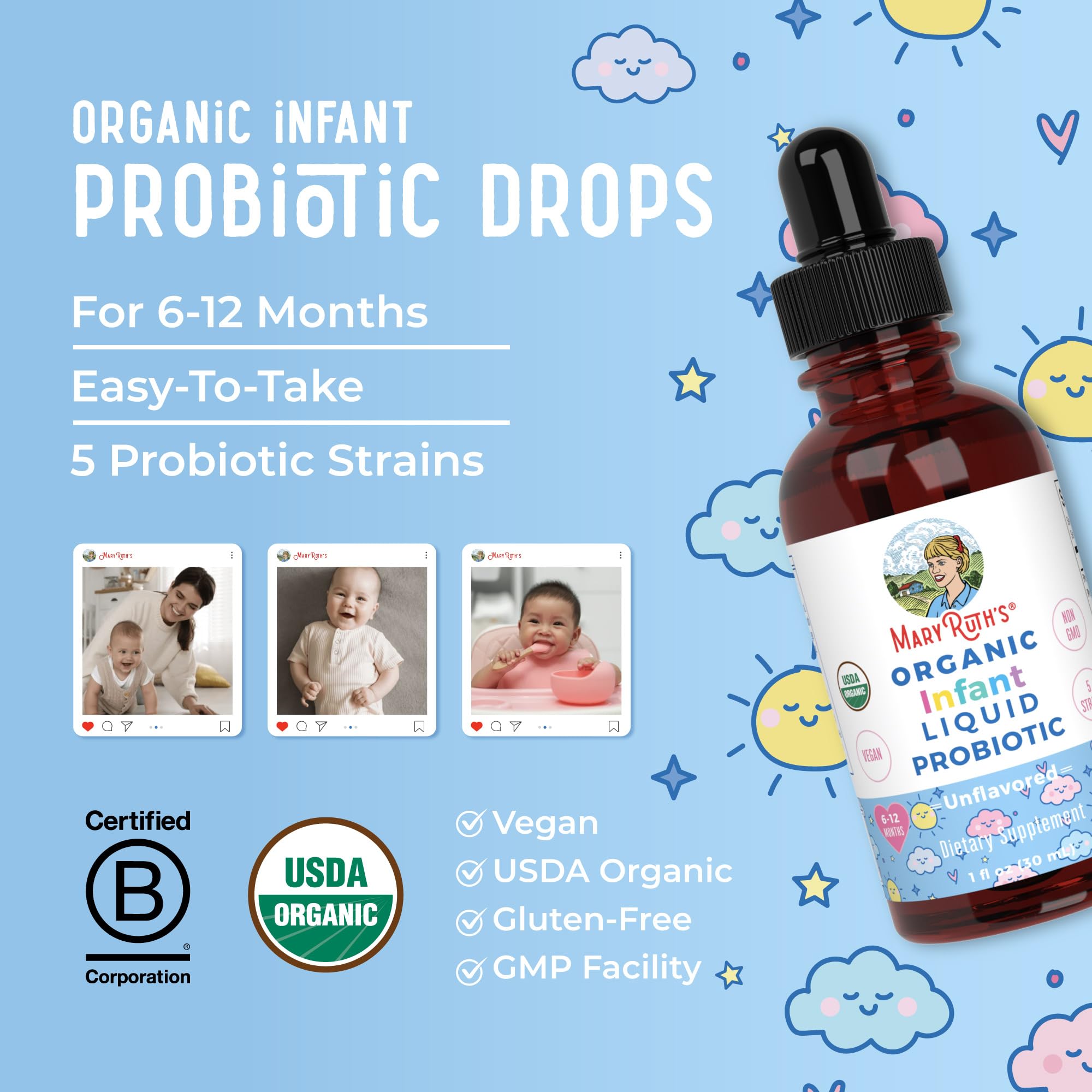 Parents adding probiotic drops to infant beverage for easy administration.