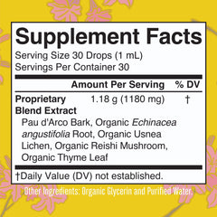 MaryRuth Organics Pau D'arco drops for easy dosing.