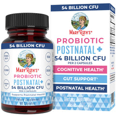 MaryRuth Organics Postnatal Probiotics bottle front for easy daily breastfeeding support.
