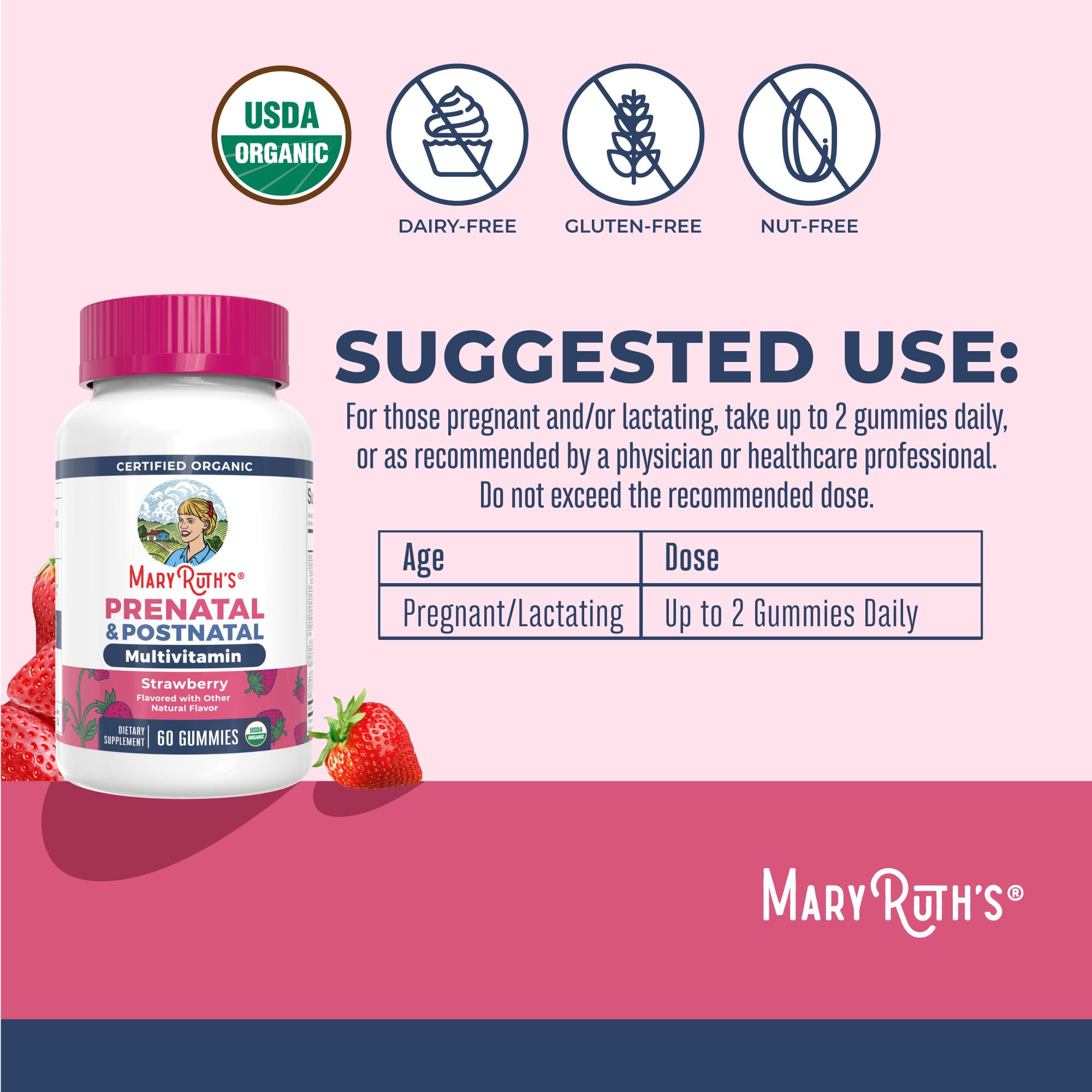 MaryRuth Organics nutrition label highlights key ingredients like methylfolate and iodine