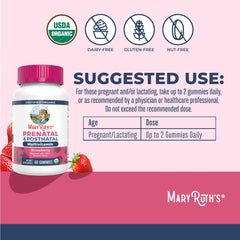 MaryRuth Organics nutrition label highlights key ingredients like methylfolate and iodine