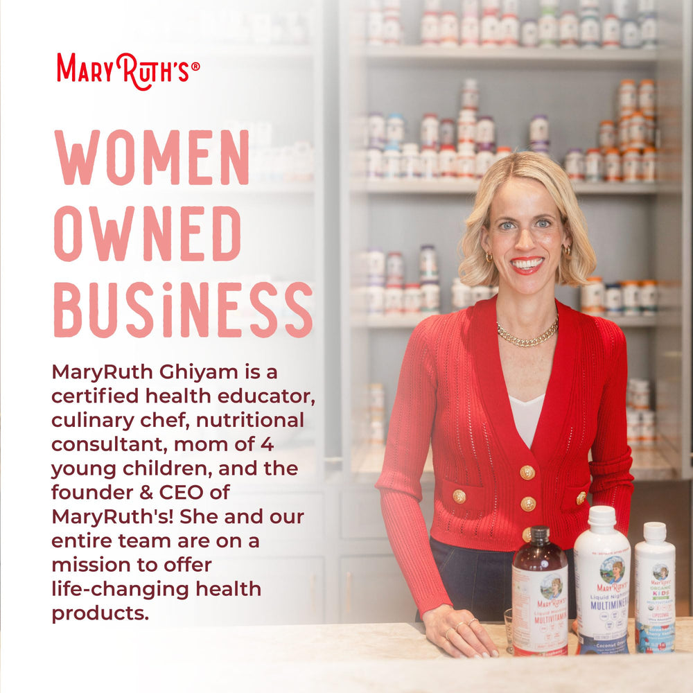 MaryRuth Organics probiotic gummies shopping cart emphasizes convenient gut-friendly nutrition.