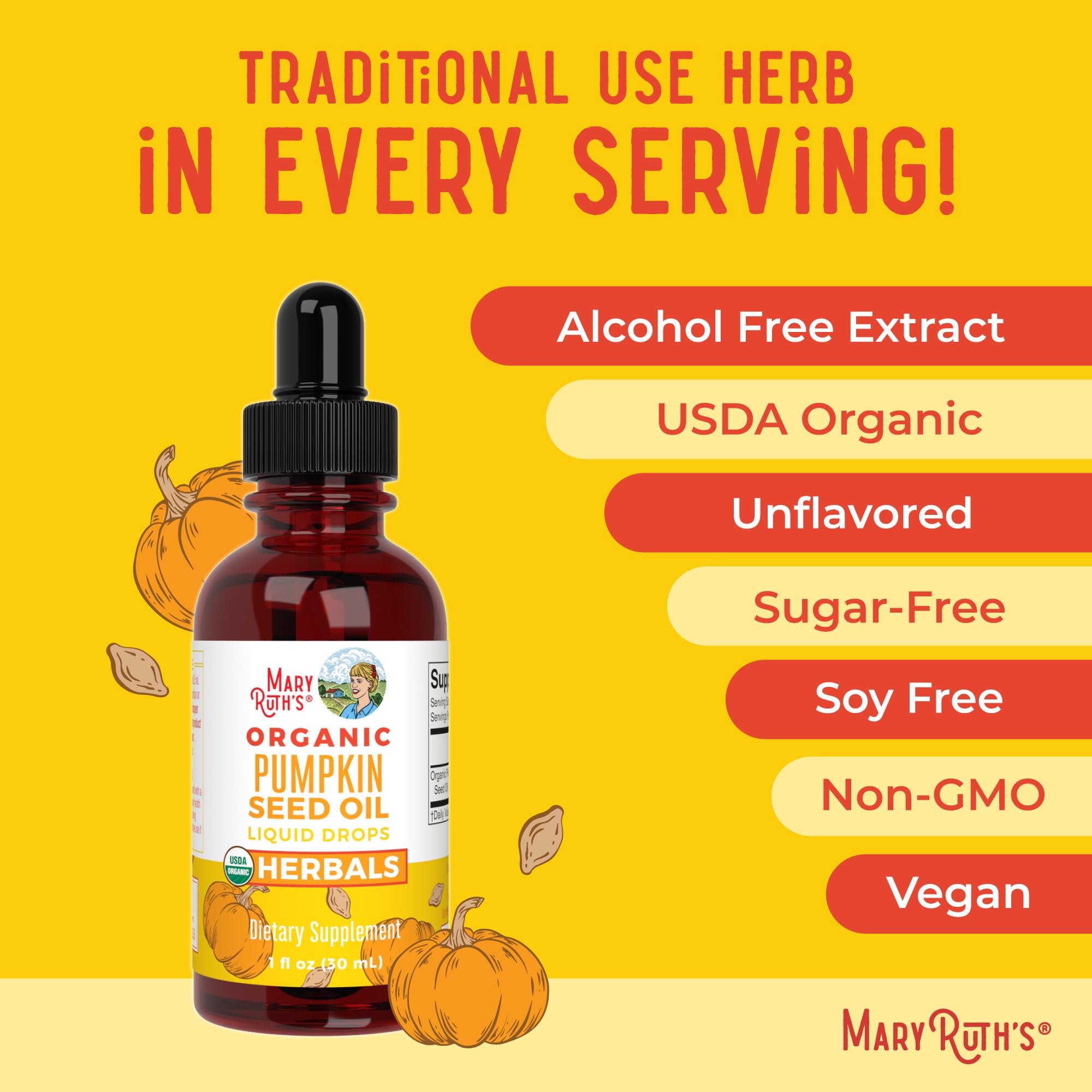 Serving drops ready for morning routine with MaryRuth Organics pumpkin seed oil