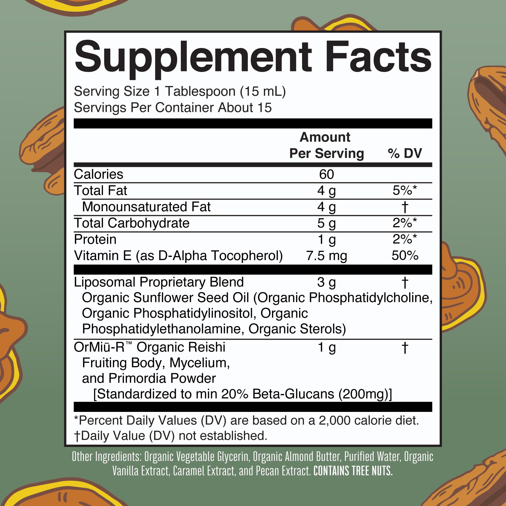 MaryRuth Organics Reishi liquid pours into a glass for easy add-to-beverage use.