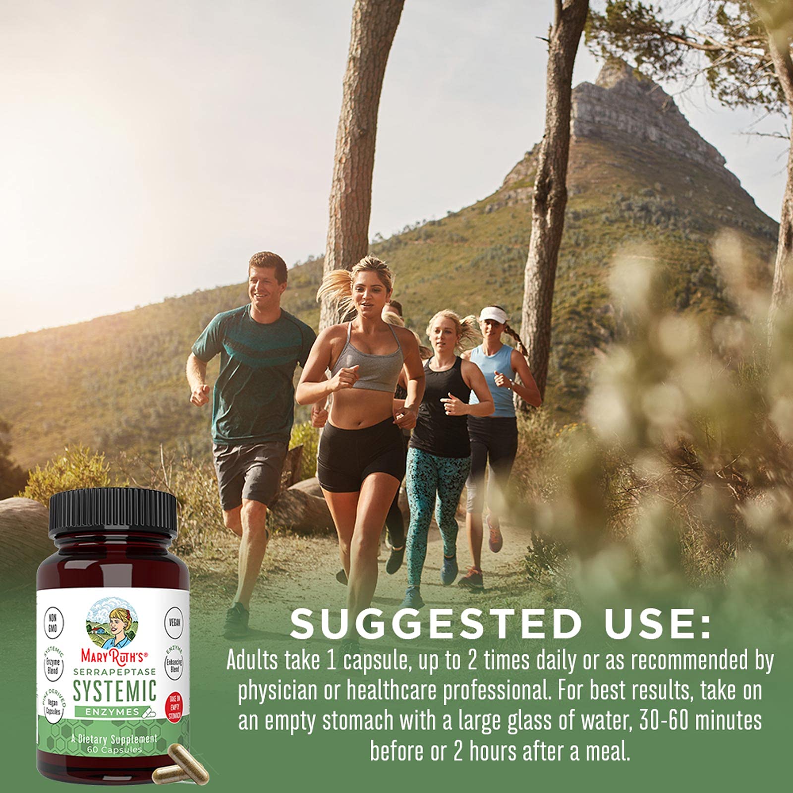 MaryRuth Organics bottle shown on packaging carton for daily routine.