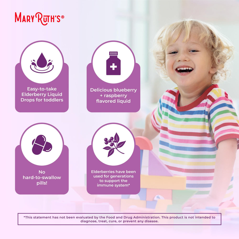MaryRuth Organics children drinking the elderberry syrup in a cup