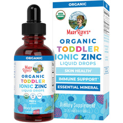 MaryRuth Organics Toddler Zinc Drops bottle with berry flavor supports easy daily use