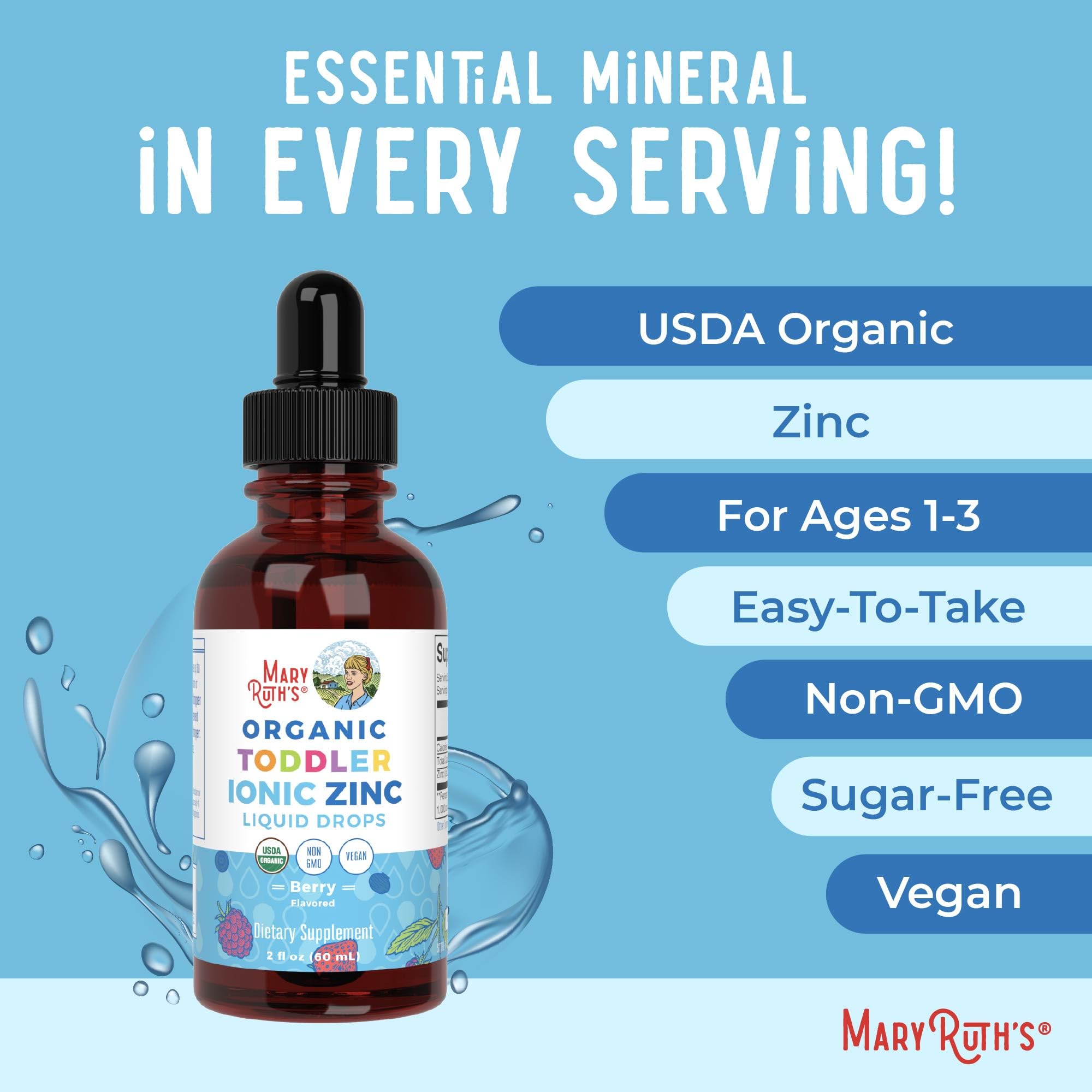 MaryRuth Organics Toddler Zinc Drops produced in a GMP facility