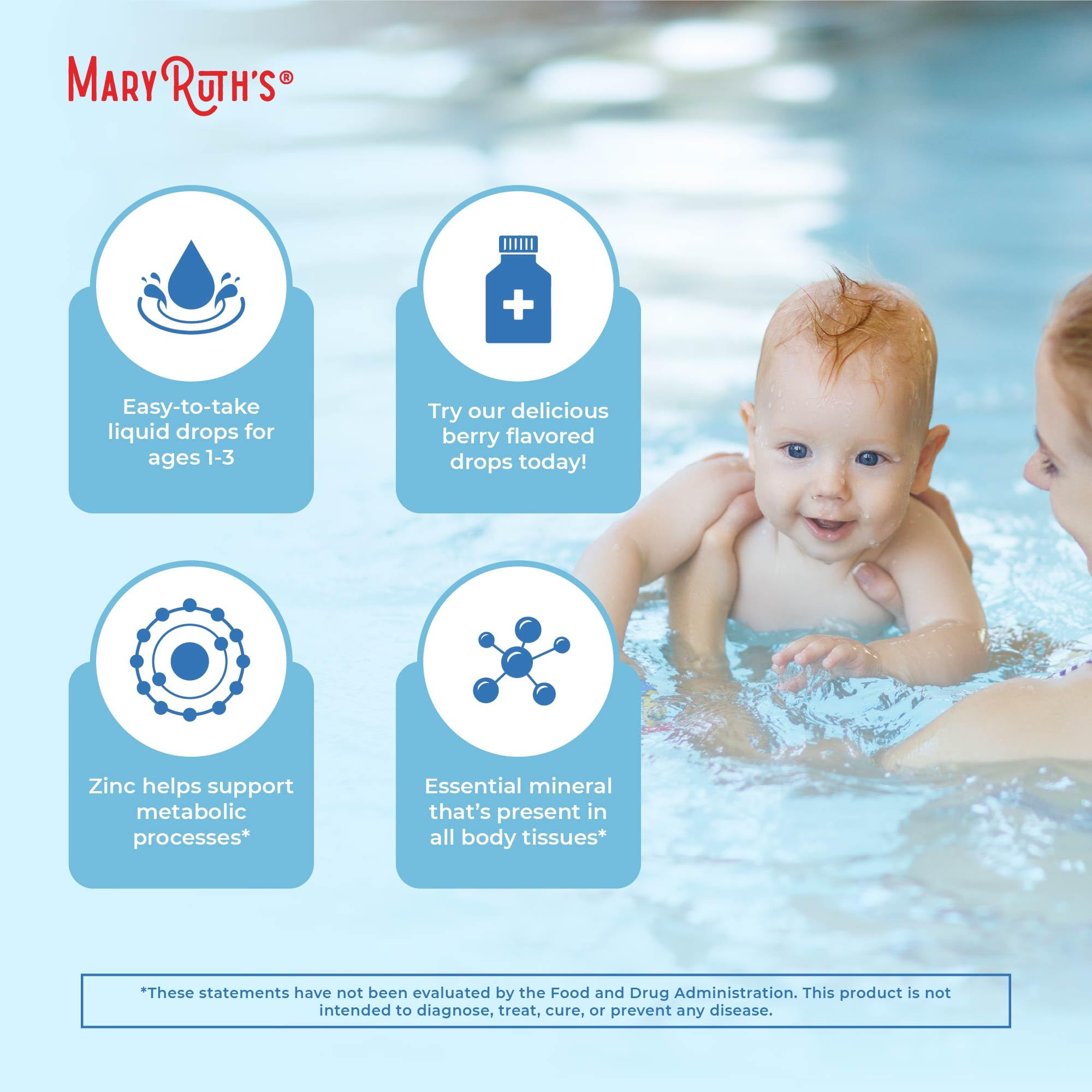Measuring drops from MaryRuth Organics Toddler Zinc Drops for accurate dosing