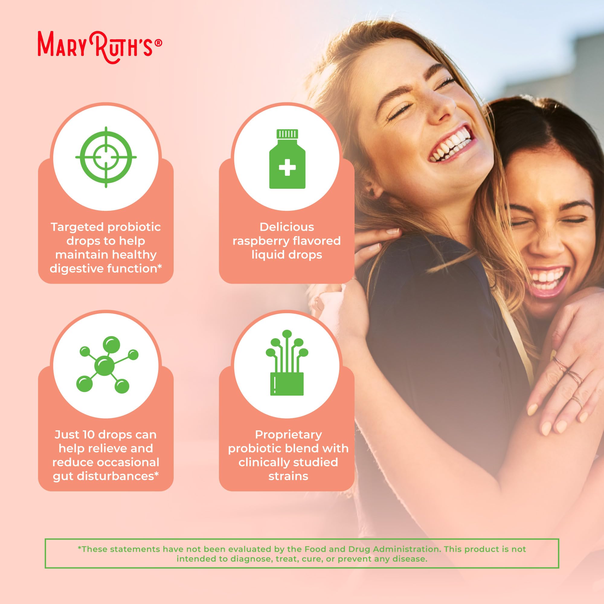 MaryRuth Organics dairy-free probiotic liquid fits dairy-free lifestyles.