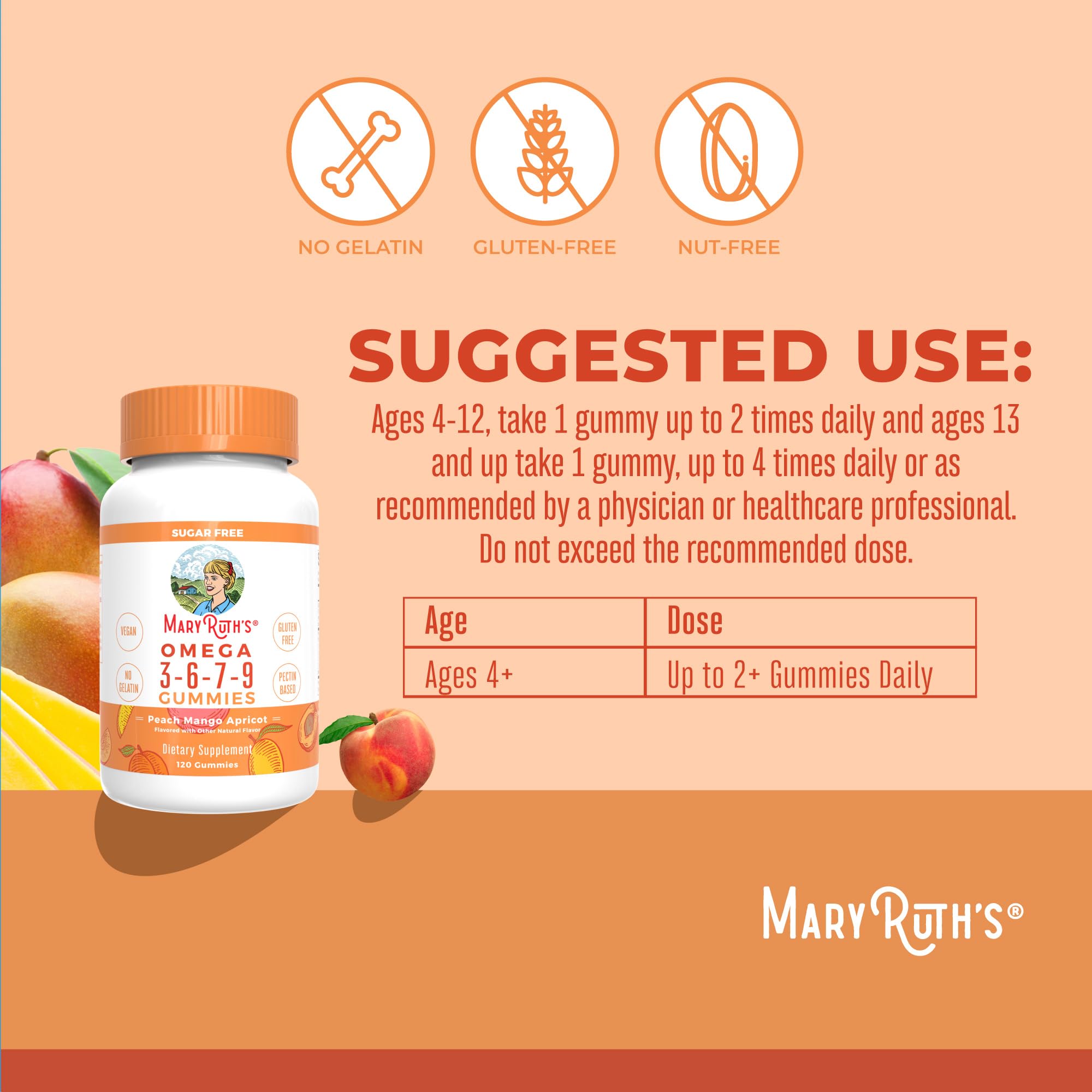 MaryRuth Organics gelatin-free gummies close-up.