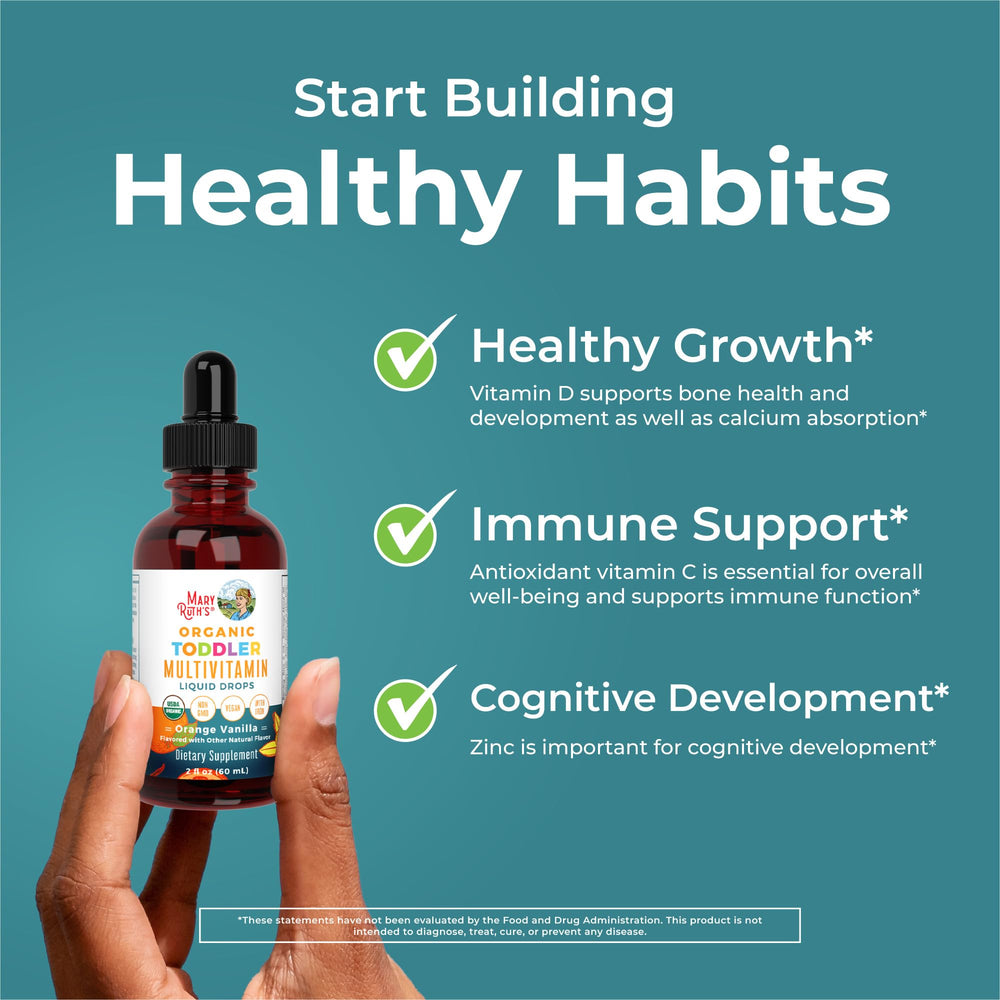 MaryRuth Organics vegan toddler multivitamin full ingredient list