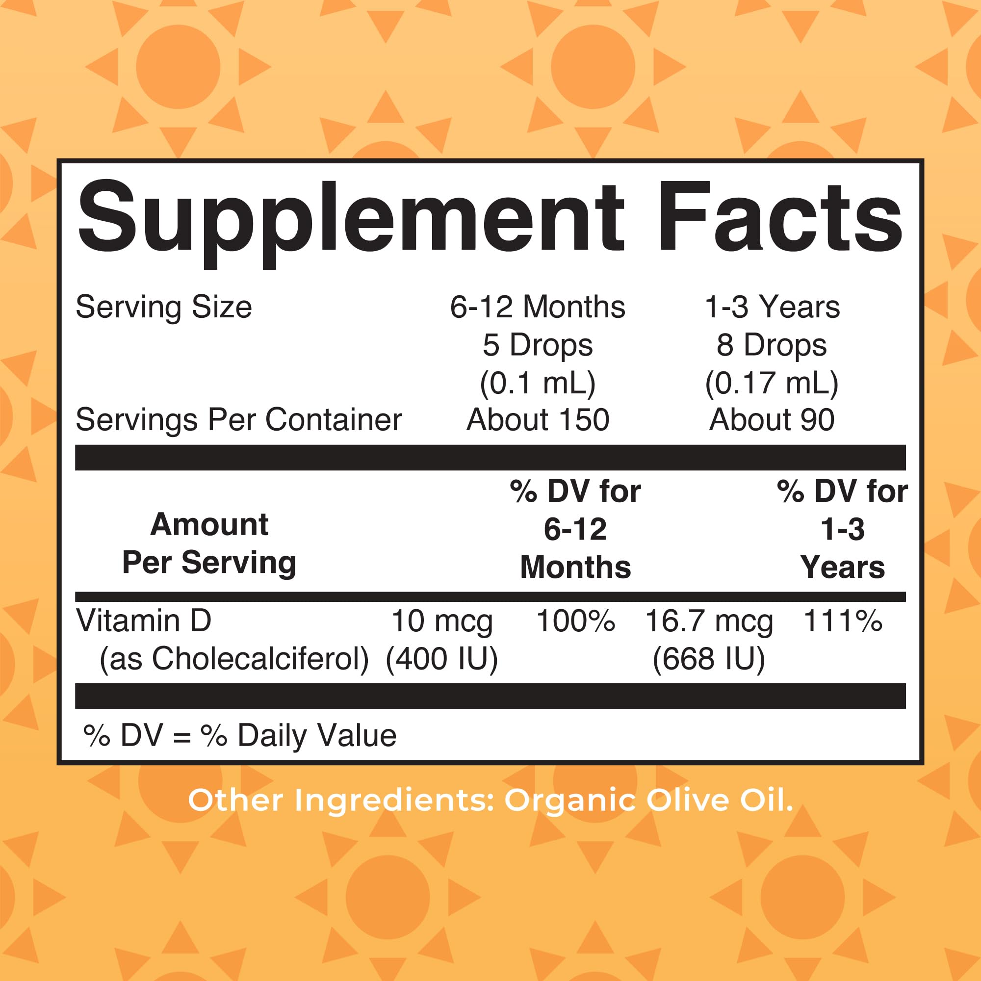MaryRuth Organics Vitamin D Drops olive oil base supports smooth dosing