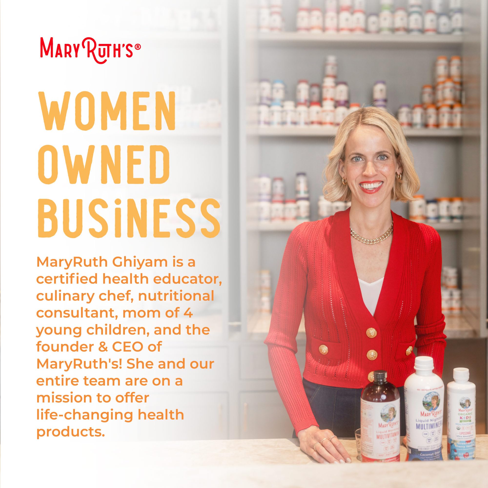 MaryRuth Organics Vitamin D Drops USDA-certified organic label