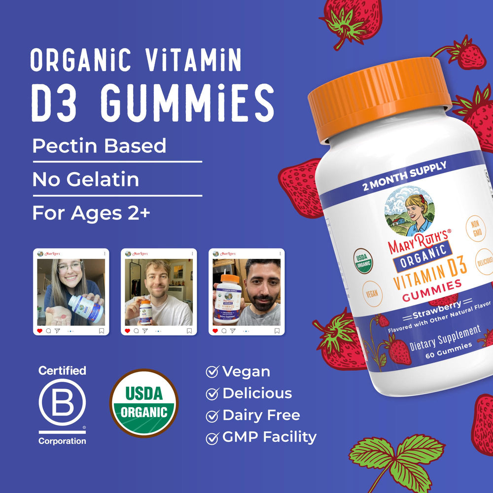Ingredient list and organic sugar notes on packaging.