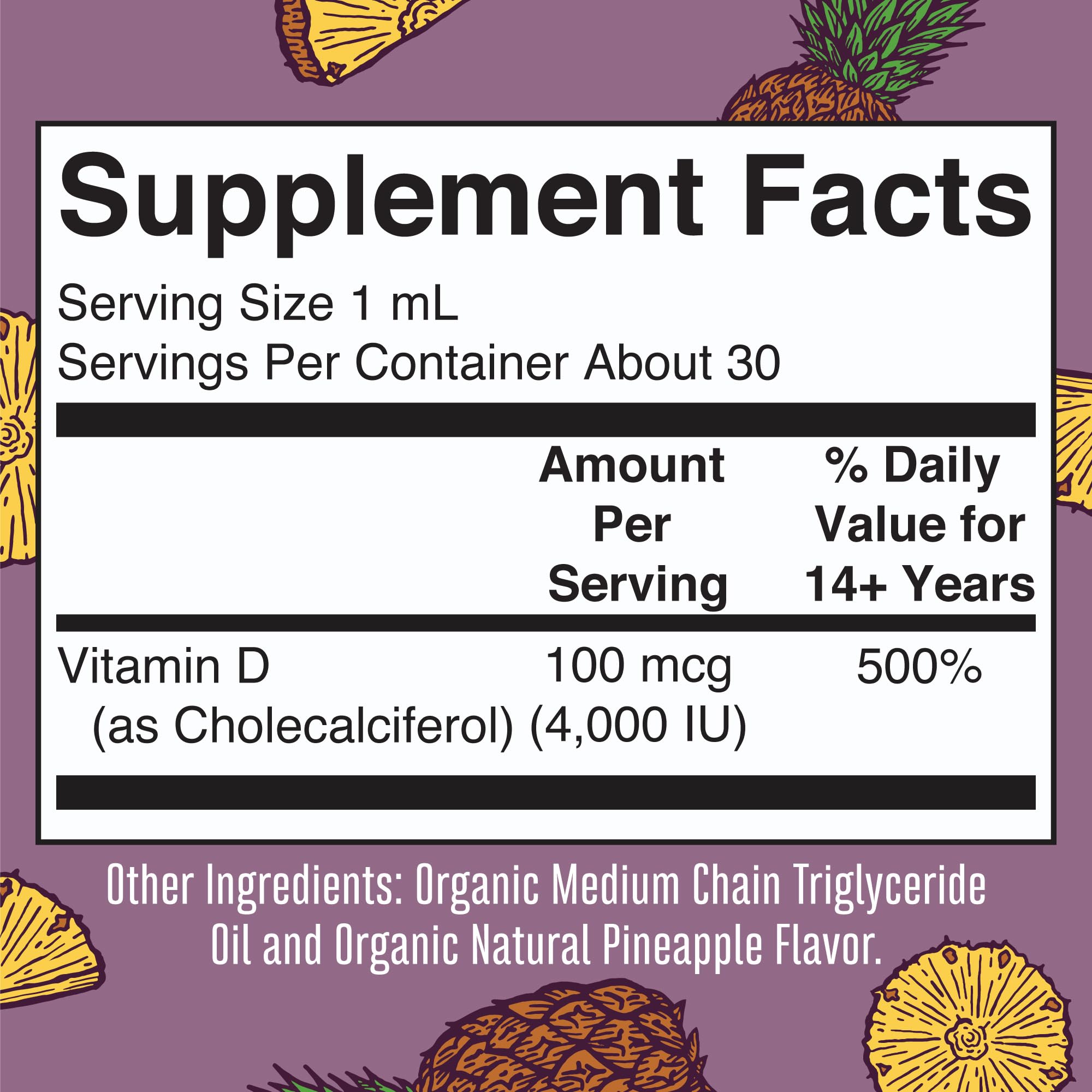 MaryRuth Organics Vitamin D3 liquid drops dropper releasing drops for quick dosing.