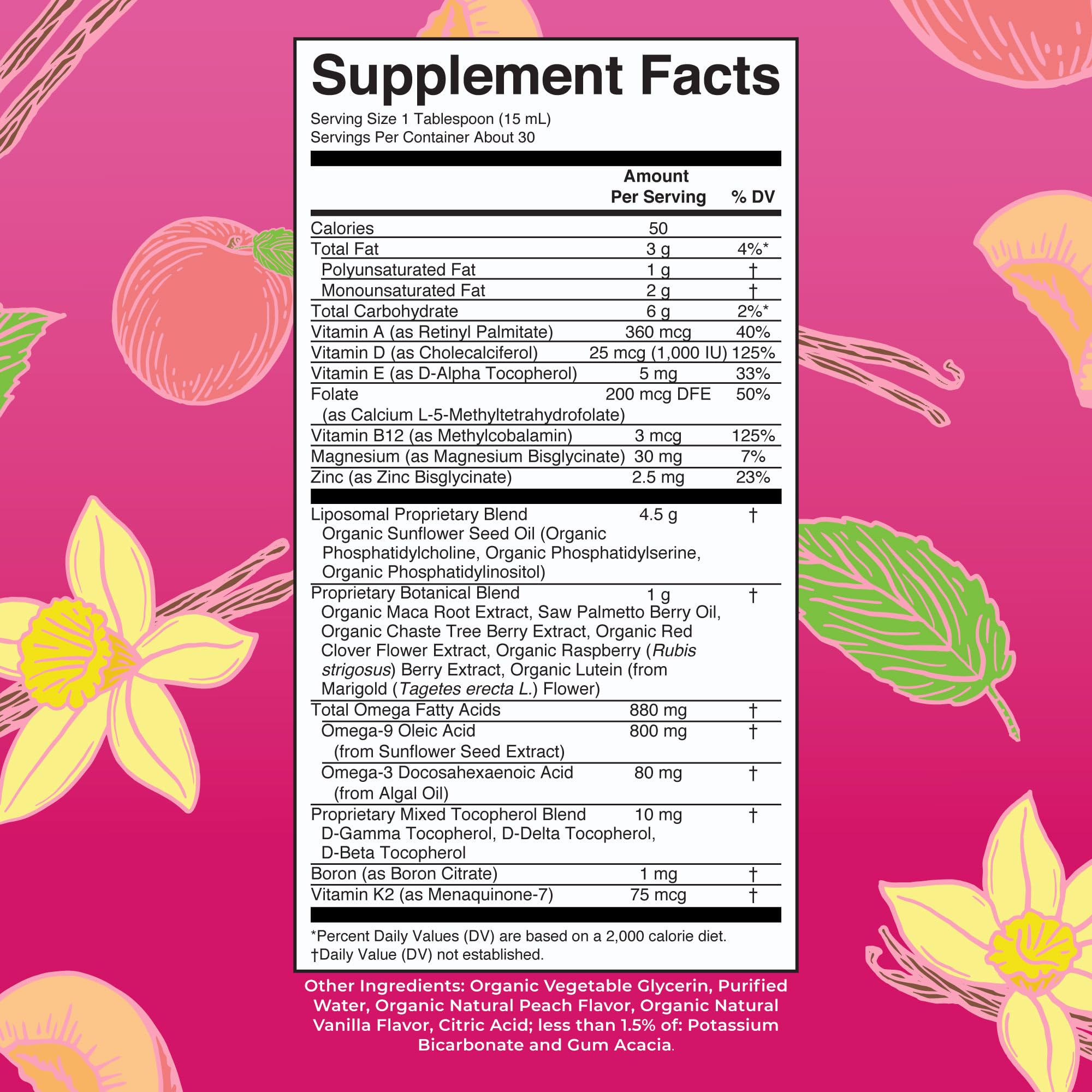 Liquid pour of MaryRuth Organics liposomal multivitamin for potential ultra-absorption