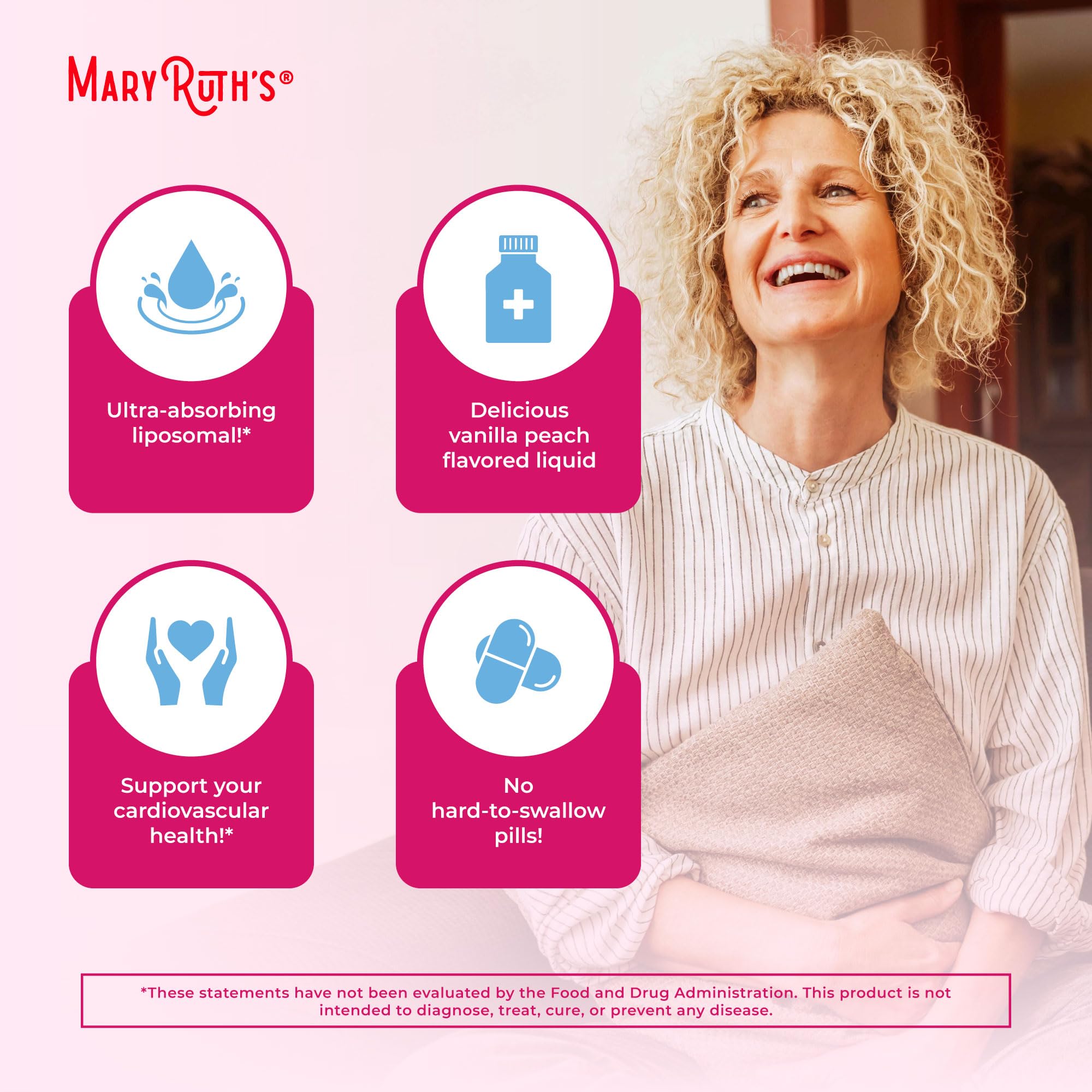 Zinc and magnesium icons imply immune support and bone health benefits