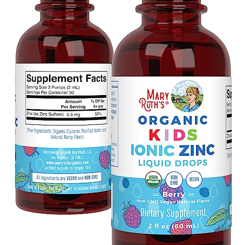 MaryRuth Organics Zinc berry flavor close-up hints at taste appeal