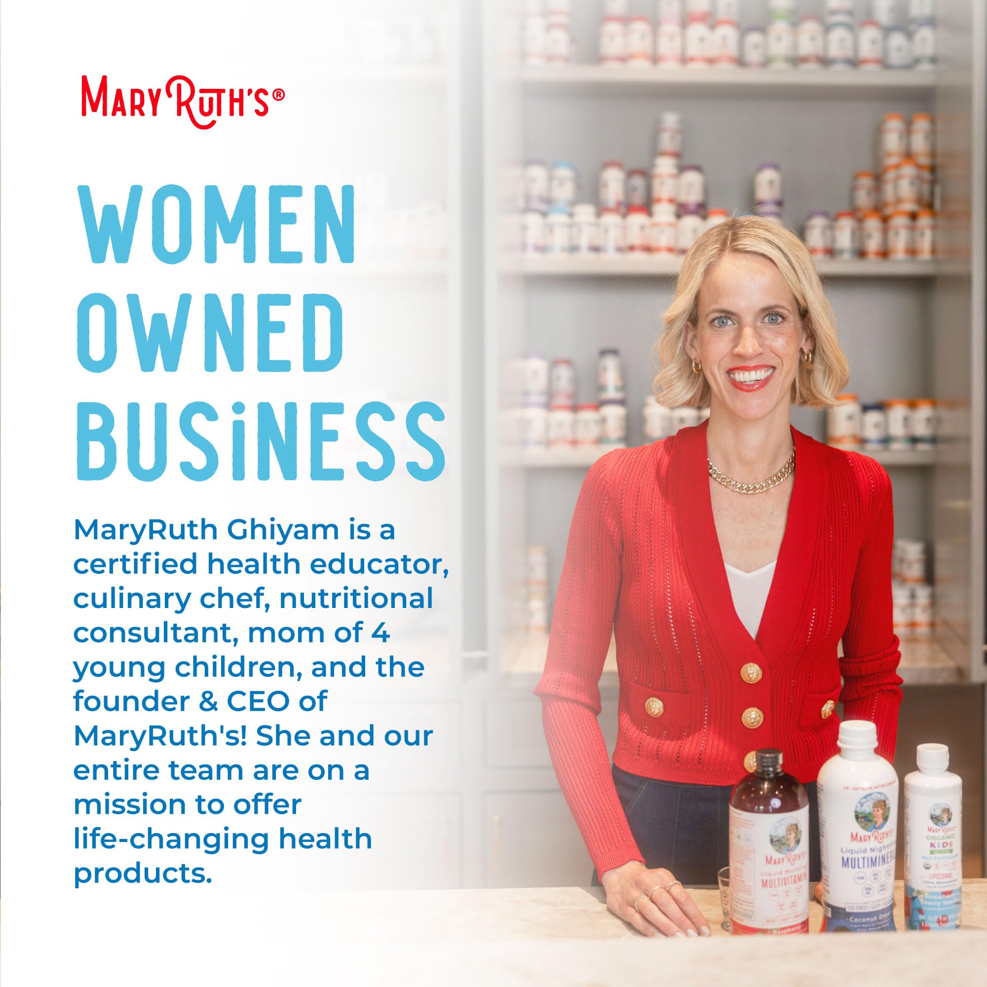 MaryRuth Organics zinc drops labeled allergen-free formula.