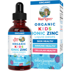 MaryRuth Organics Zinc for Kids bottle shown for easy daily use