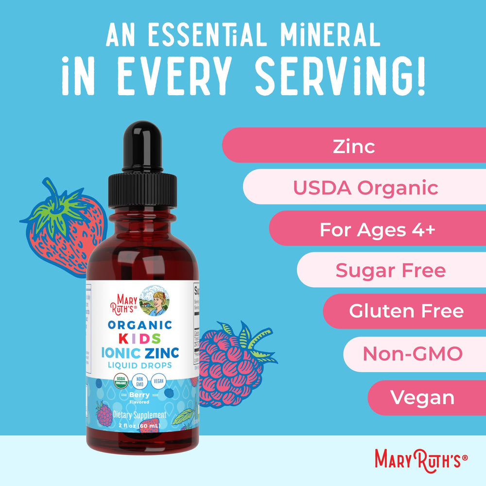 MaryRuth Organics Zinc vegan, plant-based drops