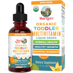 MaryRuth Organics toddler multivitamin orange-vanilla bottle for daily nutrition