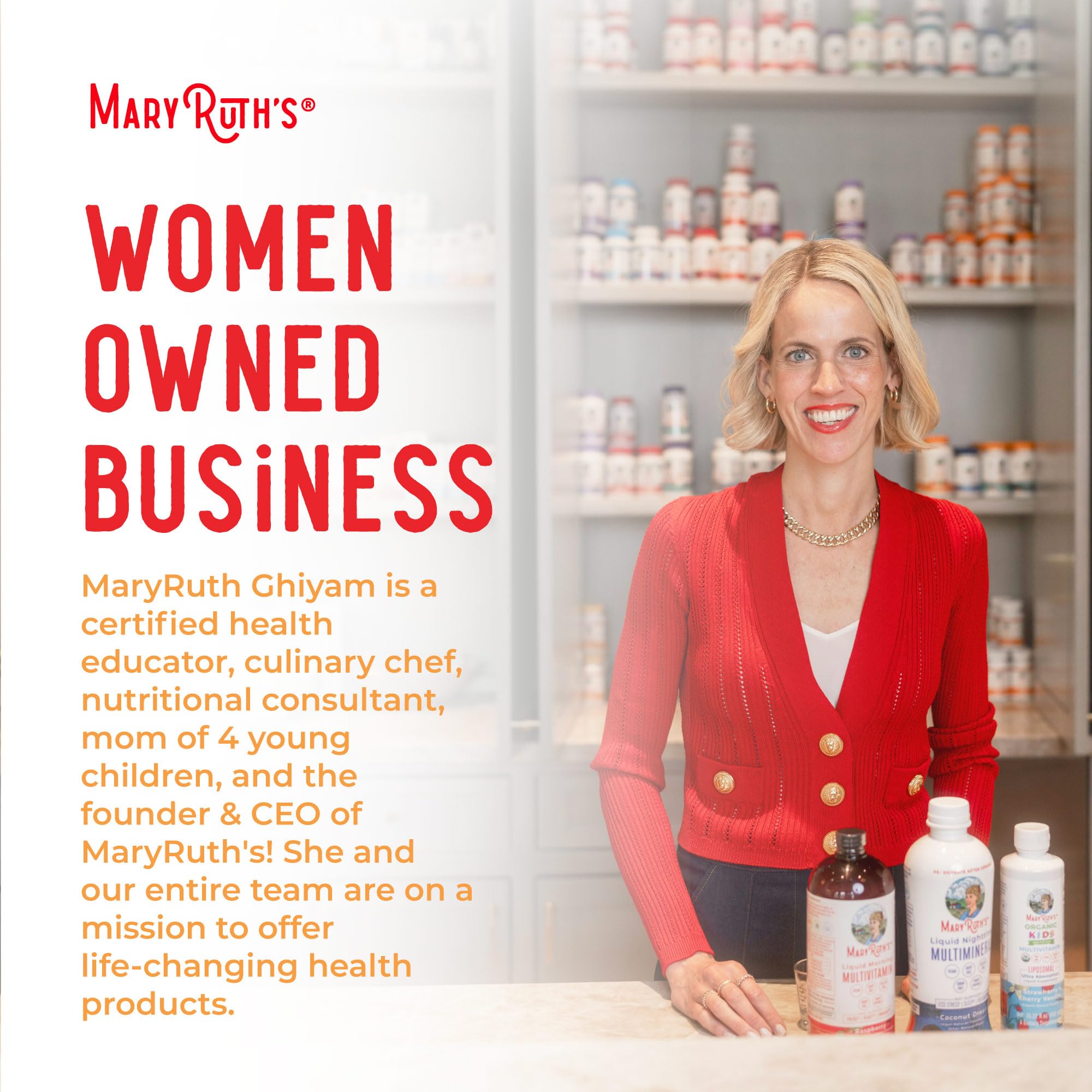 MaryRuth's 60 servings label emphasizes long-lasting use.