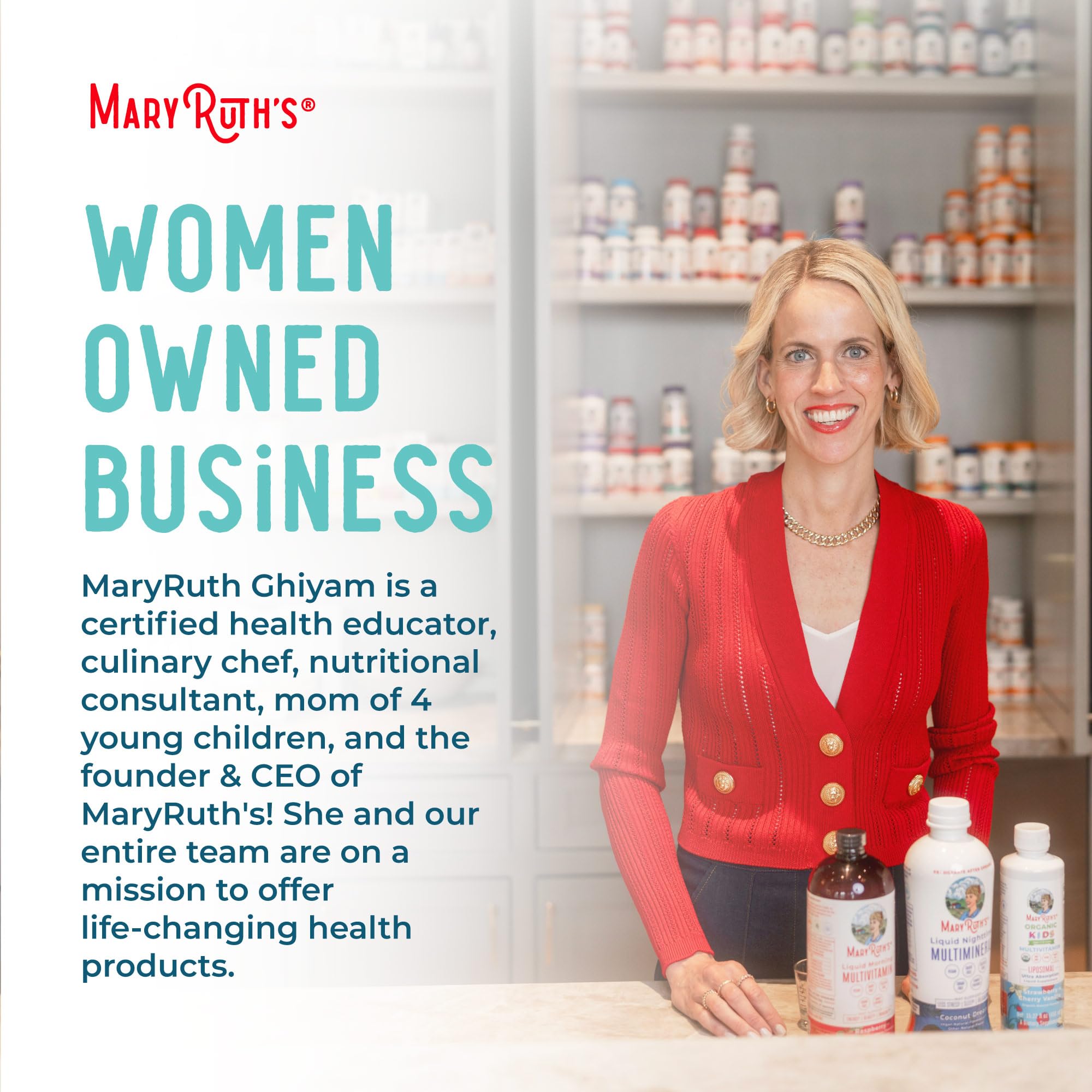 MaryRuth's Chlorophyll Drops packaging front on display