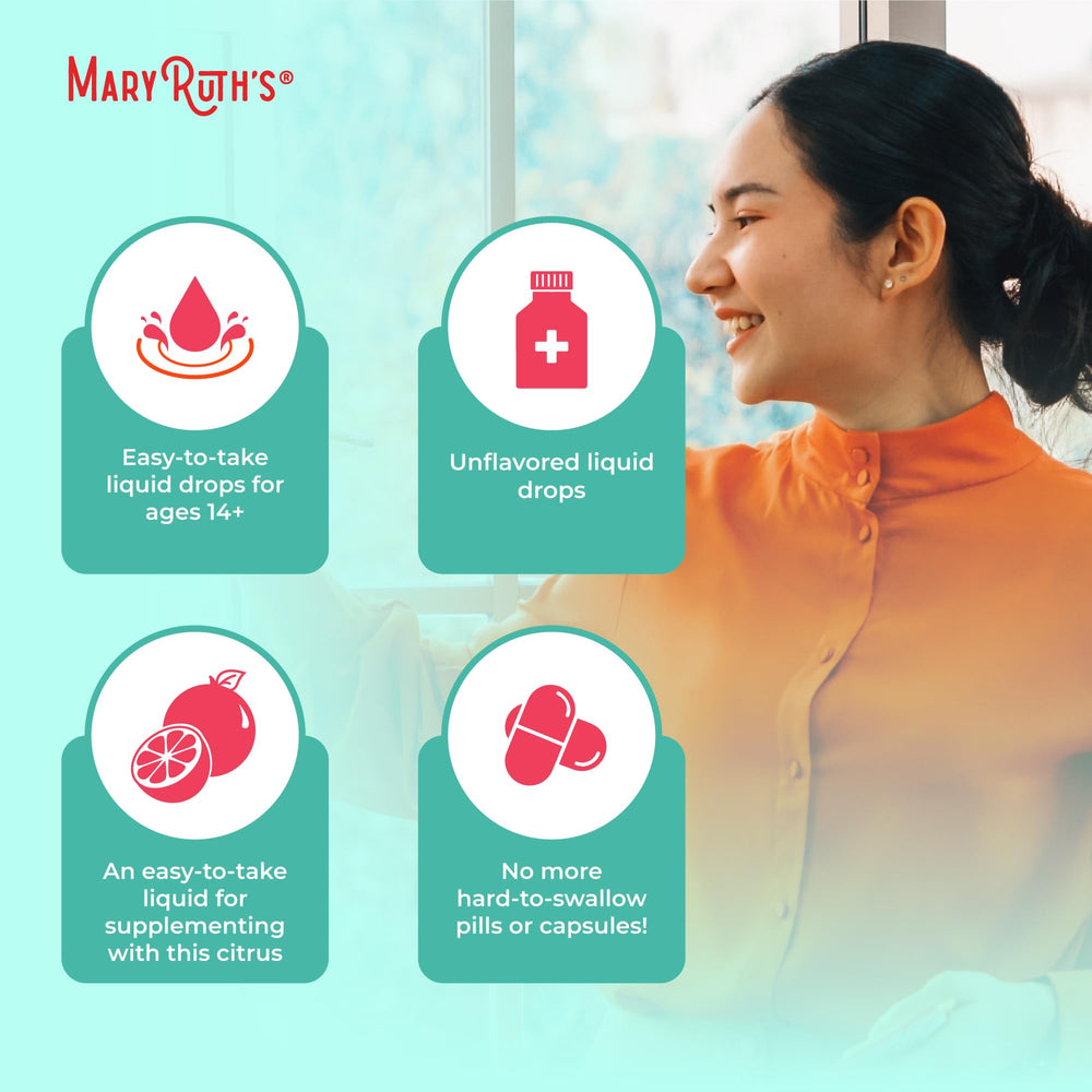 MaryRuth's Gotas de pomelo, para bebidas sin alcohol.