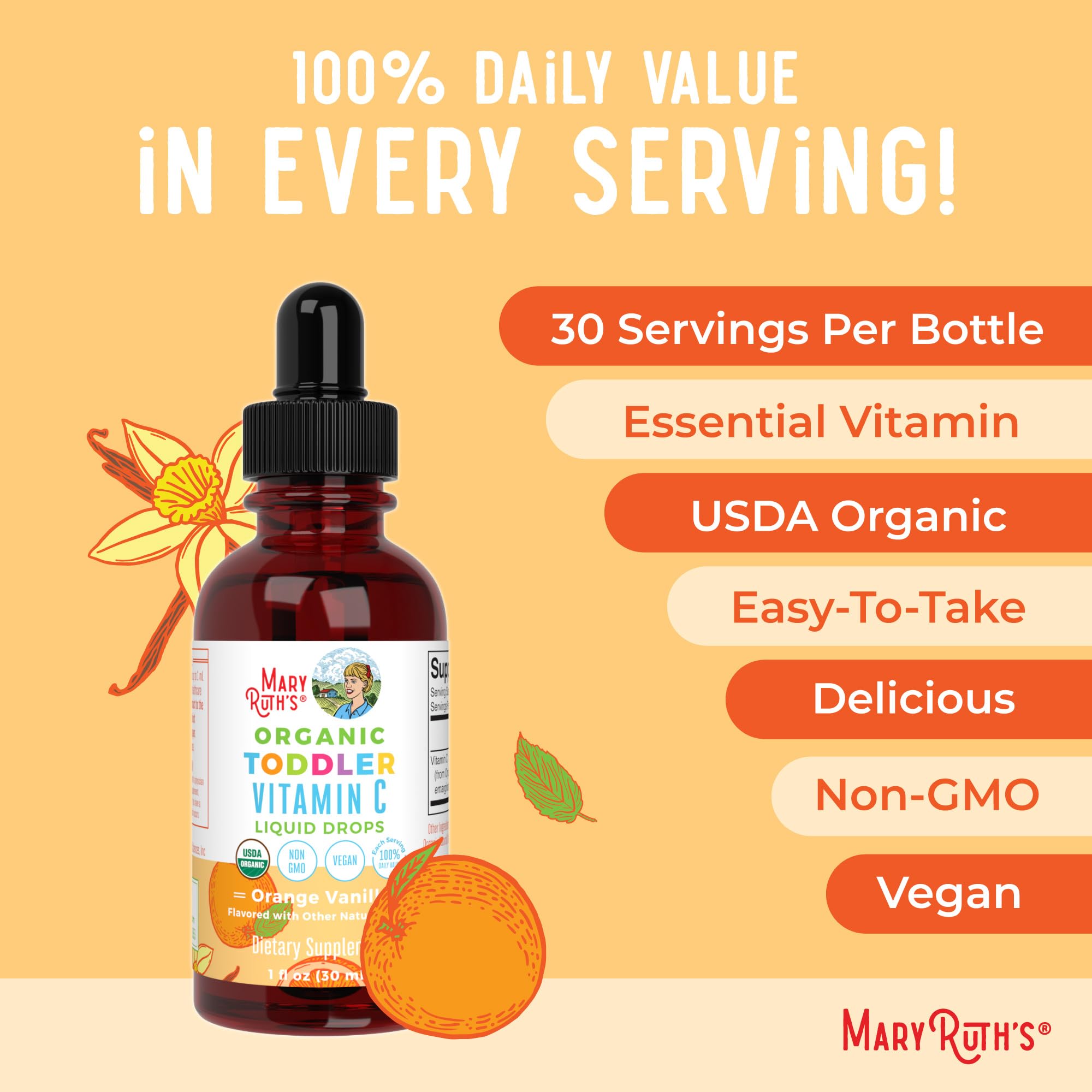 MaryRuth's vitamina C sin gluten, apta para intolerancias.