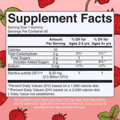 MaryRuth's Kids Probiotics strawberry gummies designed for easy daily intake.