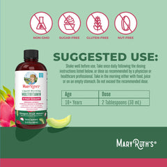 MaryRuth's Liquid Multivitamin pour demonstrates easy daily dosing