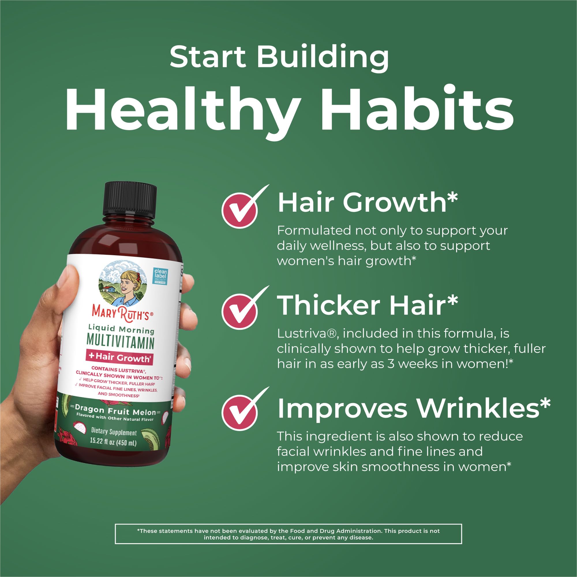 MaryRuth's Liquid Multivitamin glass with prepared serving in a glass