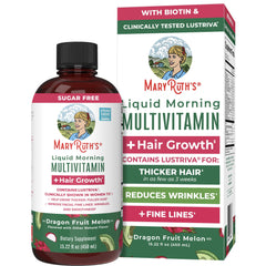 MaryRuth's Liquid Multivitamin Hair Growth bottle for daily wellness and potential hair support