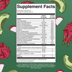 MaryRuth's Liquid Multivitamin Hair Growth label showing key nutrients