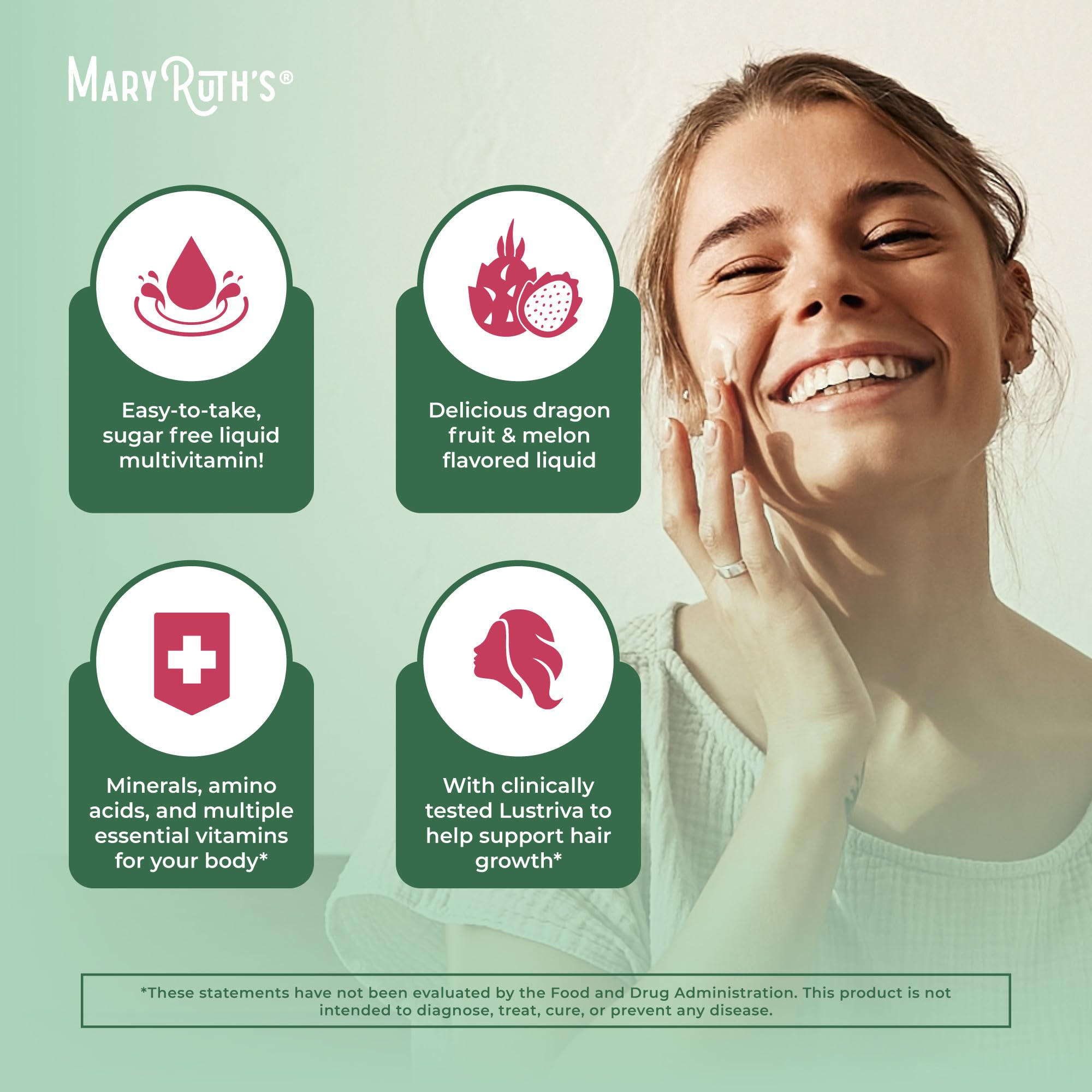 MaryRuth's Liquid Multivitamin ingredient close-up highlighting vitamins