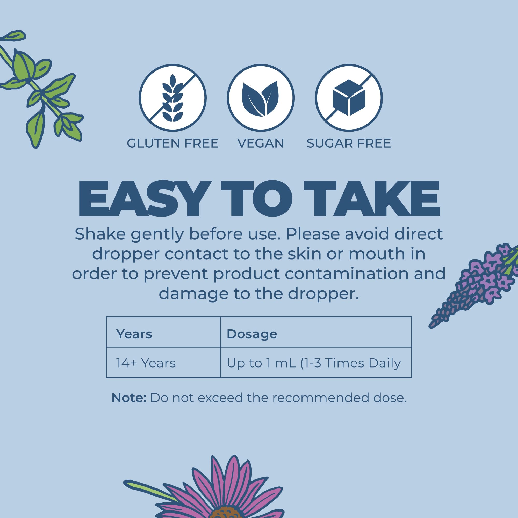 MaryRuth's Lymphatic Support label with USDA Organic seal and vegan badges.
