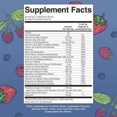 MaryRuths Postnatal Prenatal Vitamins label closeup shows clean ingredient list