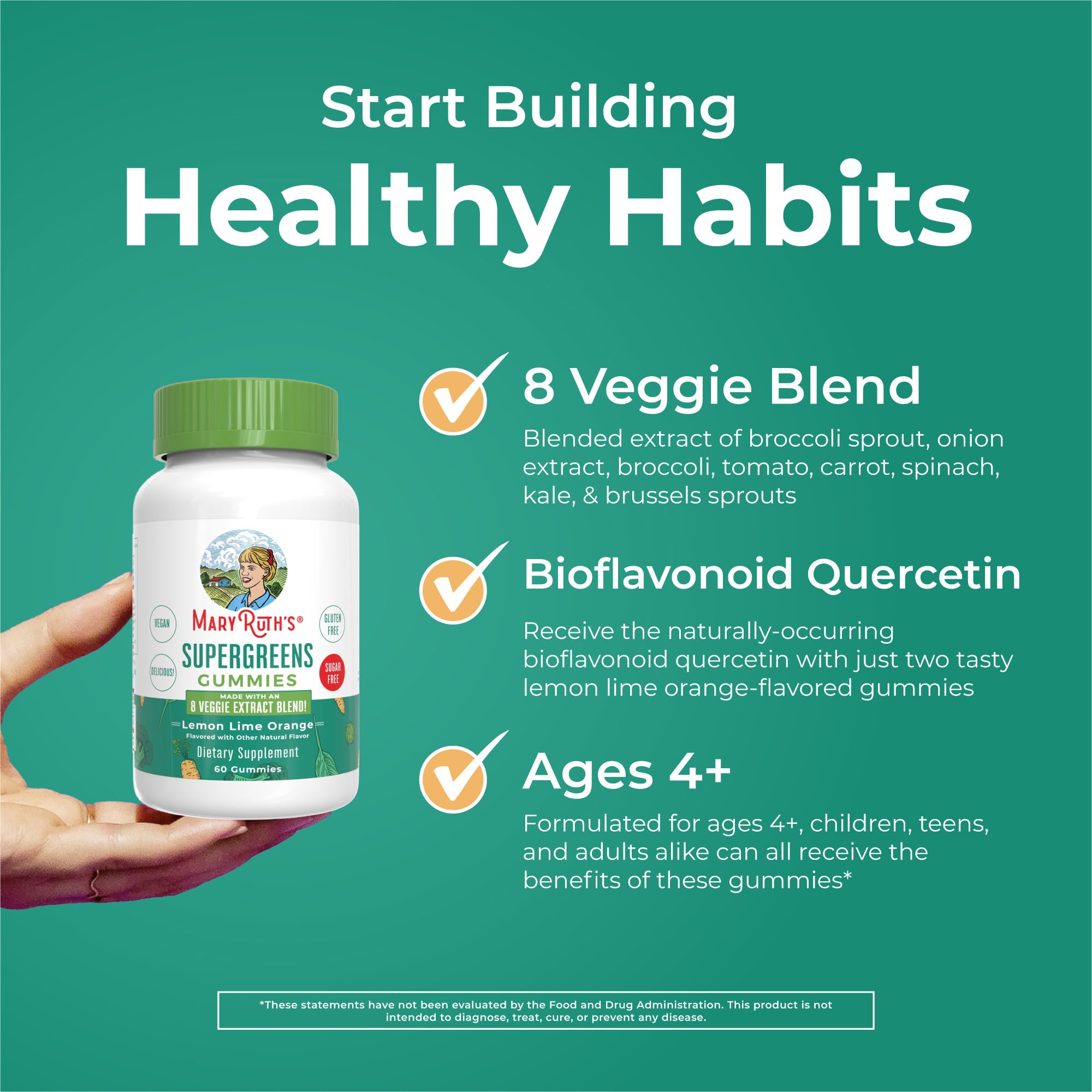 Flavor-focused image with citrus notes emphasizes tasty veggie blend.