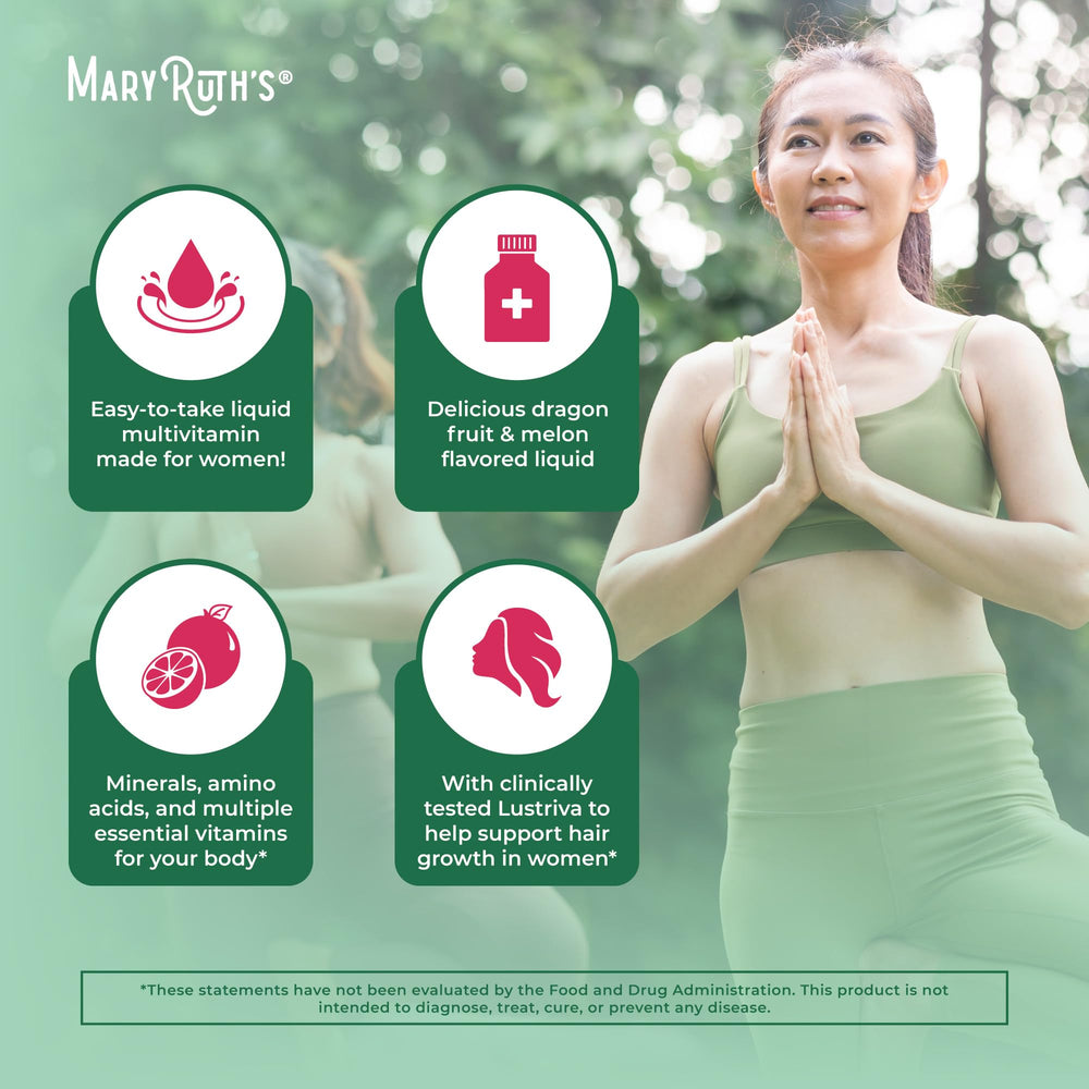 MaryRuth's vegan dairy-free label emphasizes clean, plant-based supplementation.