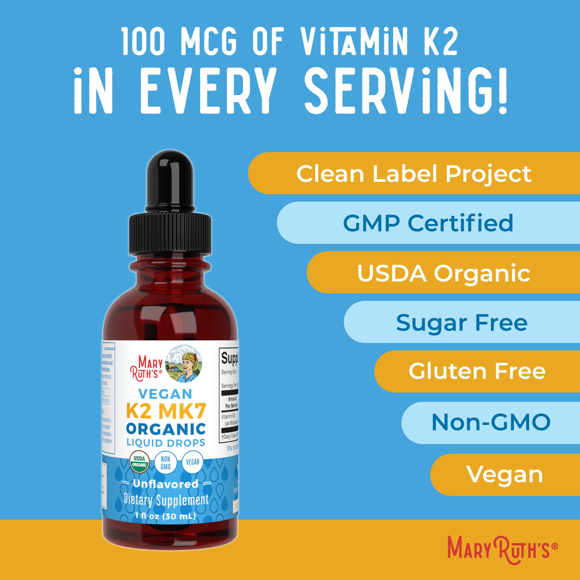 MaryRuth VK2 MK7 kid-dose illustration; kid-friendly dosing in a simple visual.